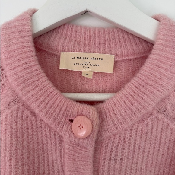 Sezane Pink Othello Cardigan - Picture 5 of 10